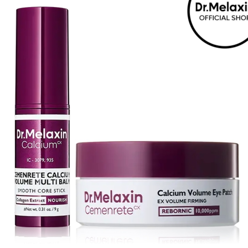 Dr. Melaxin Calcium Volume Eye patches and smooth core stick set